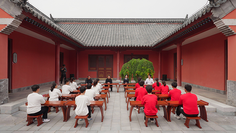 “一块豆腐话清廉”思政课。滁州市委网信办供图